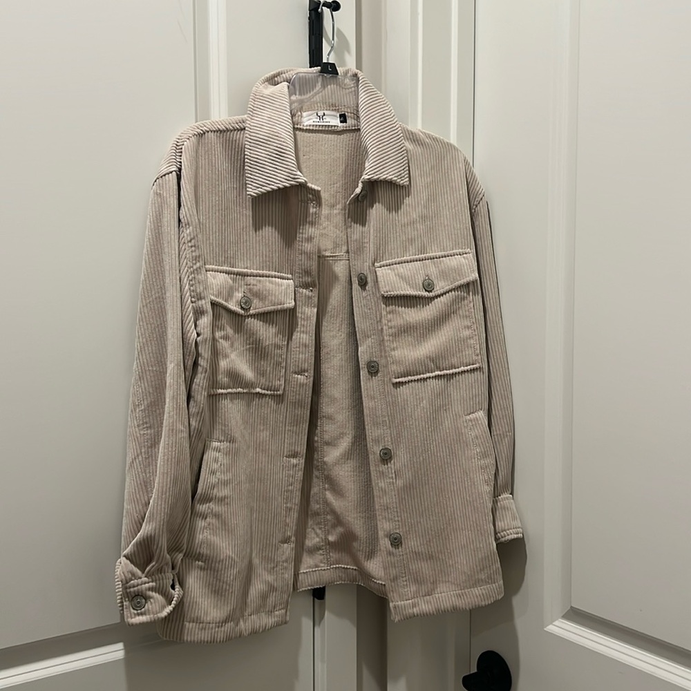 Bone Corduroy Button Up - image 1